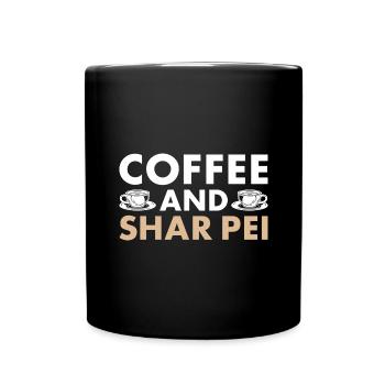 Café Et Shar Pei - Mug uni - noir - Devant