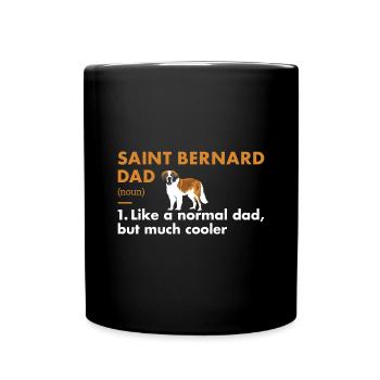 Saint Bernard Dad Definition - Full Colour Mug - black - Front