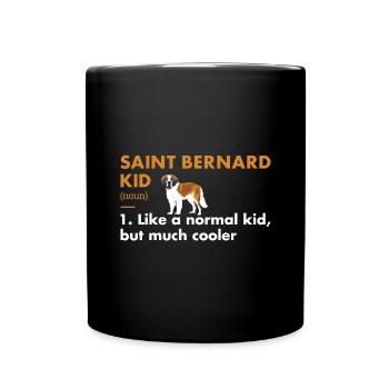 Saint Bernard Kid Definition - Full Colour Mug - black - Front