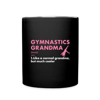 Sport Grandma Gymnastics - Tasse einfarbig - Schwarz - Vorne