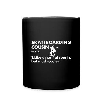 Sport Cousin Skateboard - Mug uni - noir - Devant