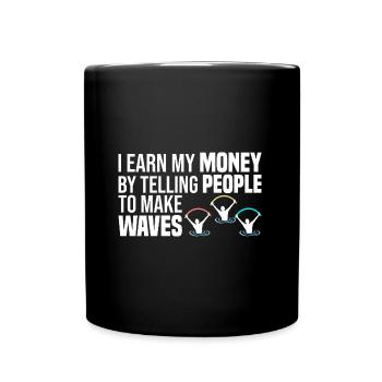 Water Aerobics | Wassergymnastik Lehrer Geschenk - Tasse einfarbig - Schwarz - Vorne