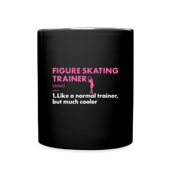 Sport Trainer Figure Skating - Full Colour Mug - black - Front