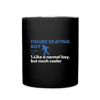 Sport Boy Figure Skating - Full Colour Mug - black - Front