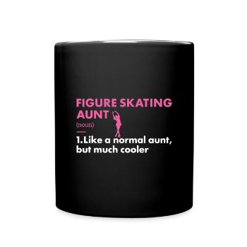 Sport Aunt Figure Skating - Full Colour Mug - black - Front