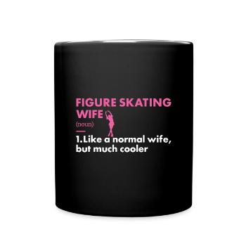 Sport Wife Figure Skating - Full Colour Mug - black - Front
