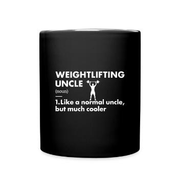 Sport Uncle Définition Haltérophilie - Mug uni - noir - Devant