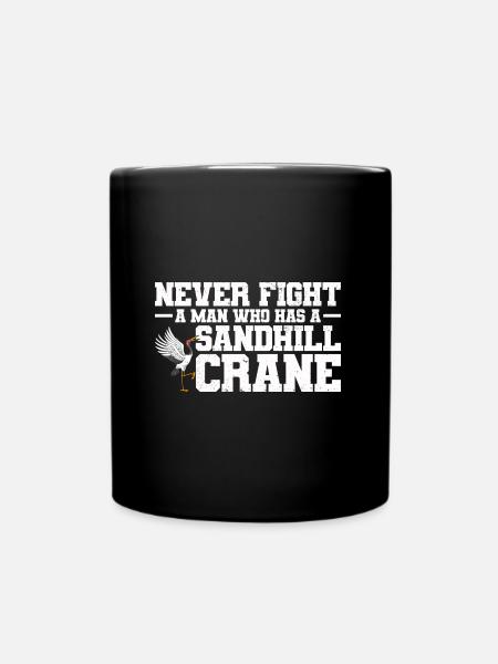 Kranich - Tasse einfarbig - Schwarz