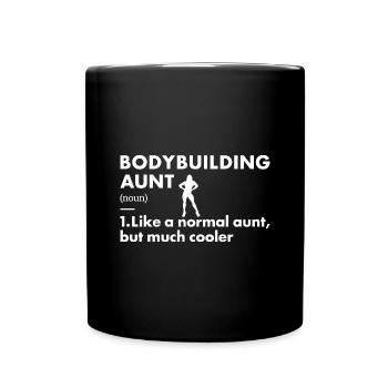 Sport Aunt Definition Bodybuilding - Full Colour Mug - black - Front