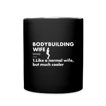 Sport Wife Definition Bodybuilding - Full Colour Mug - black - Front