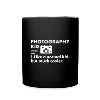Photographe Kid Définition Photographie - Mug uni - noir - Devant