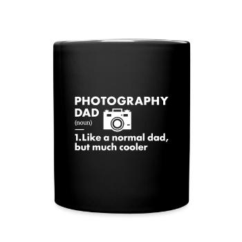 Photographe Papa Définition Photographie - Mug uni - noir - Devant