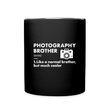 Photographer Brother Definition Photography - Full Colour Mug - black - Front