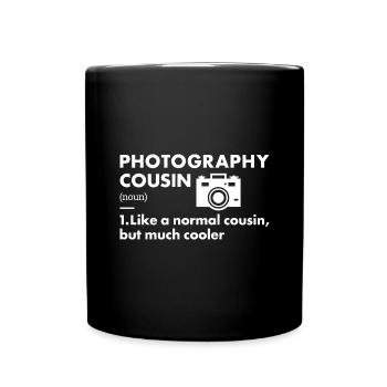 Photographe Cousin Définition Photographie - Mug uni - noir - Devant