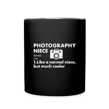 Photographe Niece Définition Photographie - Mug uni - noir - Devant