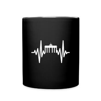 mon cœur dort pour Berlin Design - Mug uni - noir - Devant