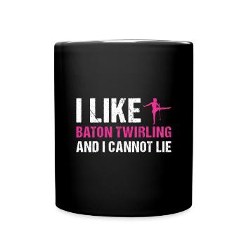 Baton Twirler J’aime Baton Twirling - Mug uni - noir - Devant