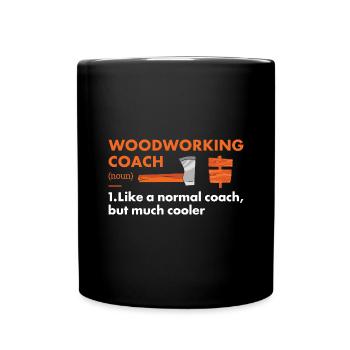 Définition du Menuisier Travail du bois - Mug uni - noir - Devant