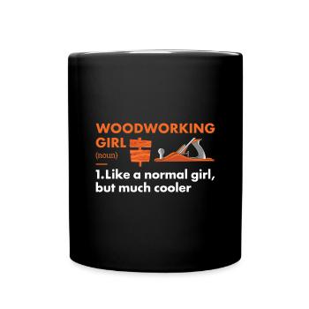 Menuisier Définition Travail du bois - Mug uni - noir - Devant