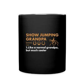Jumper Grandpa Définition Saut d’obstacles - Mug uni - noir - Devant