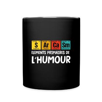 sarcasme - Mug uni - noir - Devant