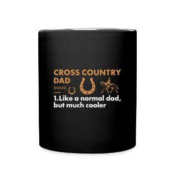 Rider Dad Definition Cross Country - Full Colour Mug - black - Front