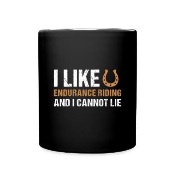 Rider I Like Endurance Riding - Tasse einfarbig - Schwarz - Vorne
