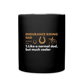 Rider Dad Definition Endurance Riding - Tasse einfarbig - Schwarz - Vorne