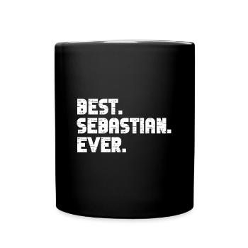 Bester Sebastian Ever Freund Geschenk Spruch - Tasse einfarbig - Schwarz - Vorne