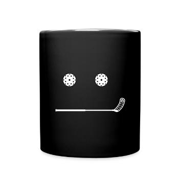 floorball floorball-smile floorball-sport - Full Colour Mug - black - Front