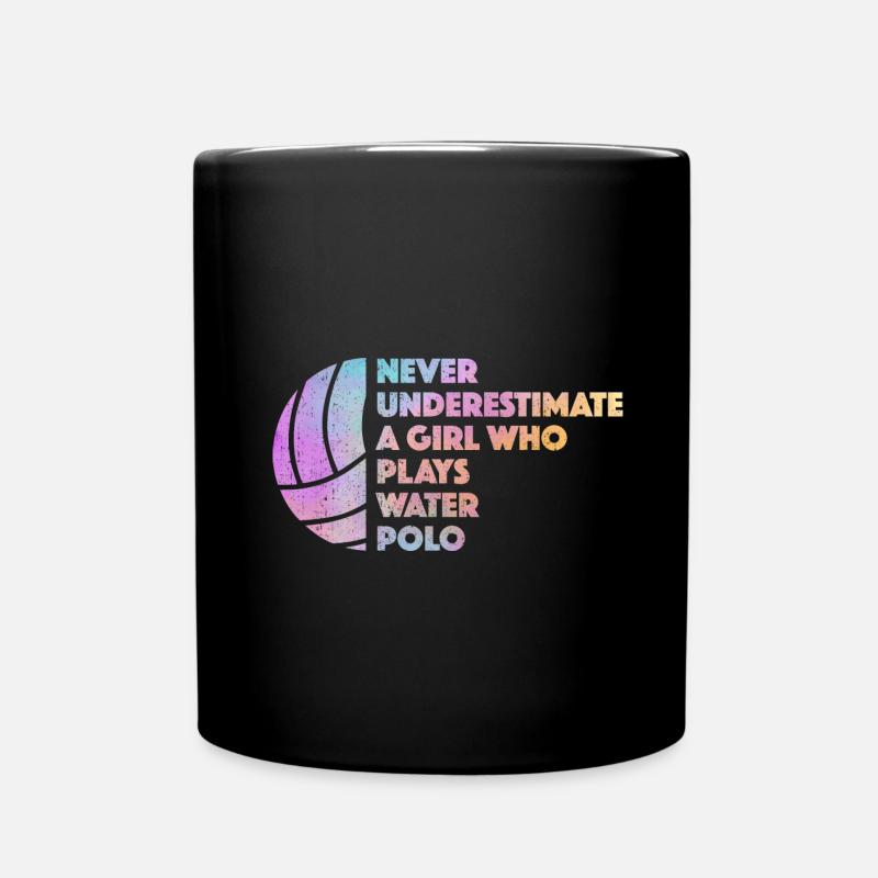 Wasserball - Tasse einfarbig - Schwarz