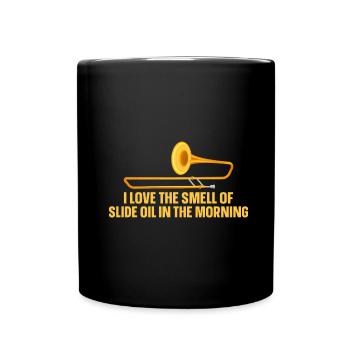 Posaune - Tasse einfarbig - Schwarz - Vorne