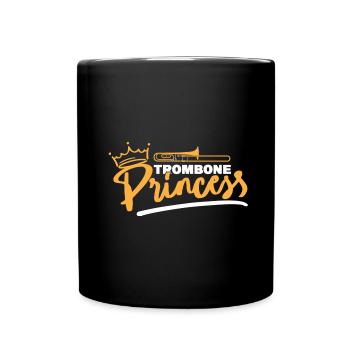 Posaune - Tasse einfarbig - Schwarz - Vorne