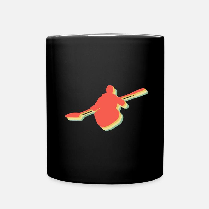 Rudersport Ruderer Ruderboot Rudern - Tasse einfarbig - Schwarz