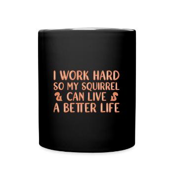 Écureuil - Mug uni - noir - Devant