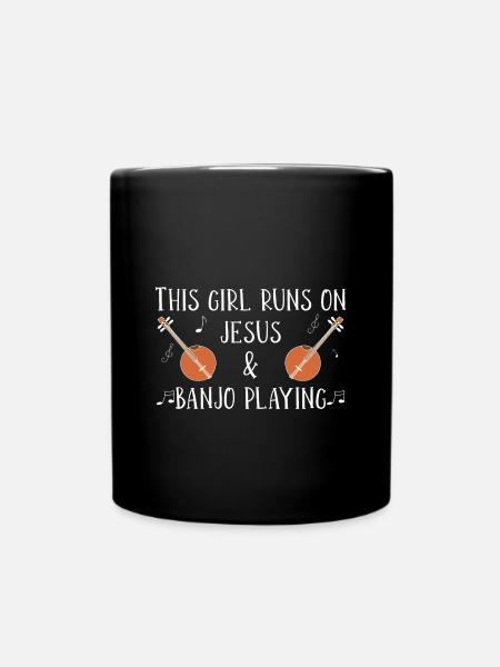 Banjo jouer banjo player instrument de musique - Mug uni - noir
