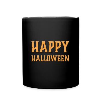 Happy Halloween - Tasse einfarbig - Schwarz - Vorne
