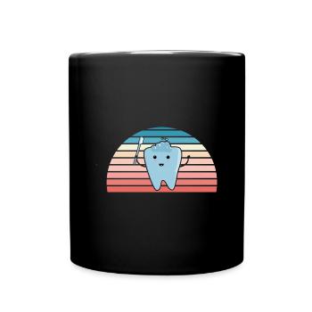 Hygienist Retro Sunset Dental Assistant - Tasse einfarbig - Schwarz - Vorne