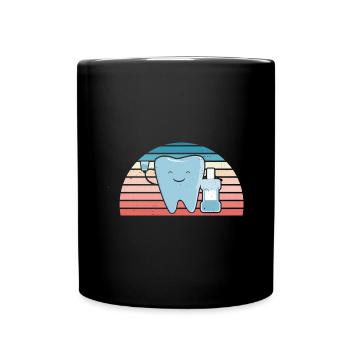 Hygienist Retro Sunset Dental Assistant - Tasse einfarbig - Schwarz - Vorne