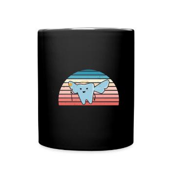Hygienist Retro Sunset Dental Assistant - Tasse einfarbig - Schwarz - Vorne