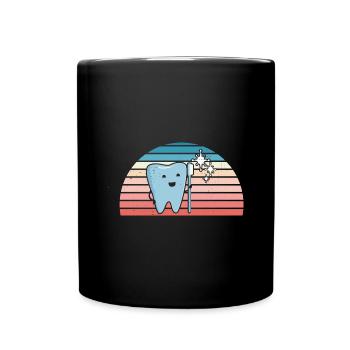 Hygienist Retro Sunset Dental Assistant - Tasse einfarbig - Schwarz - Vorne