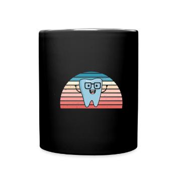 Hygienist Retro Sunset Dental Assistant - Tasse einfarbig - Schwarz - Vorne