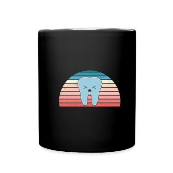 Hygienist Retro Sunset Dental Assistant - Tasse einfarbig - Schwarz - Vorne