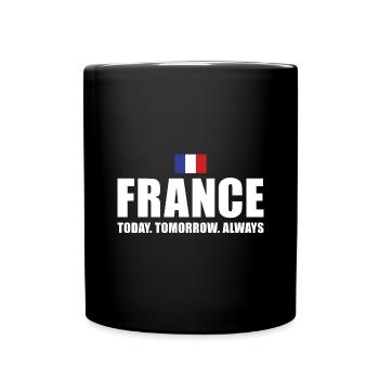 La France aujourd’hui demain Alaways France Rugby - Mug uni - noir - Devant