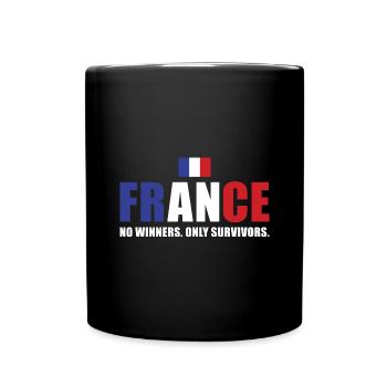 France Pas de vainqueurs seulement des survivants France Rugby - Mug uni - noir - Devant