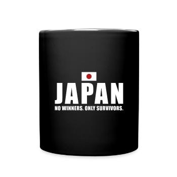 Pas de gagnants seulement des survivants Japon Rugby - Mug uni - noir - Devant