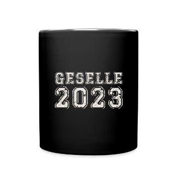 Geselle 2023 Gesellenprüfung - Tasse einfarbig - Schwarz - Vorne
