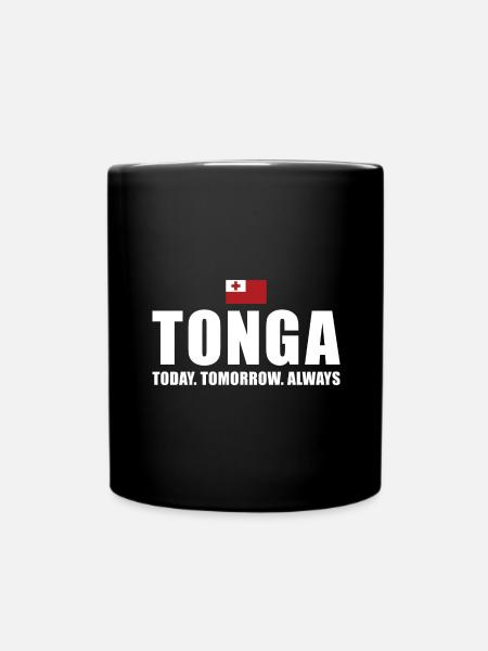 Les Tonga aujourd’hui demain Toujours Tonga Rugby - Mug uni - noir