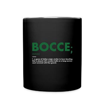 Sport Définition Bocce - Mug uni - noir - Devant