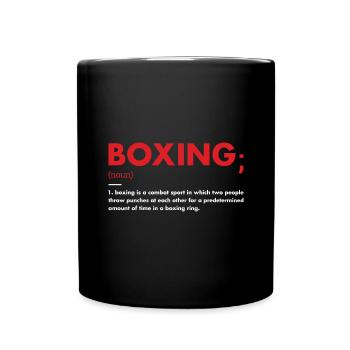Sport Definition Boxing - Full Colour Mug - black - Front